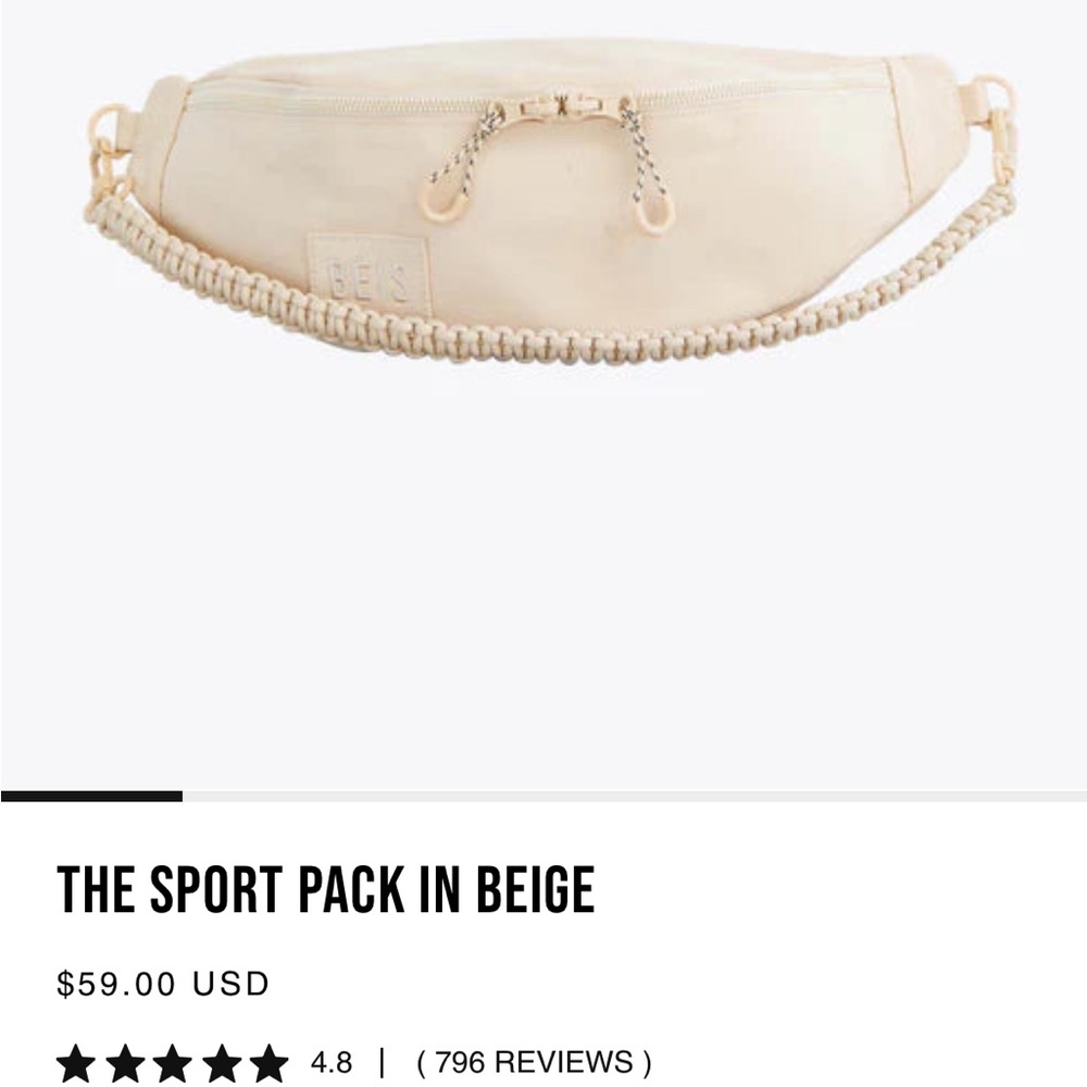 BEIS Belt Bag Sport Pack in Beige